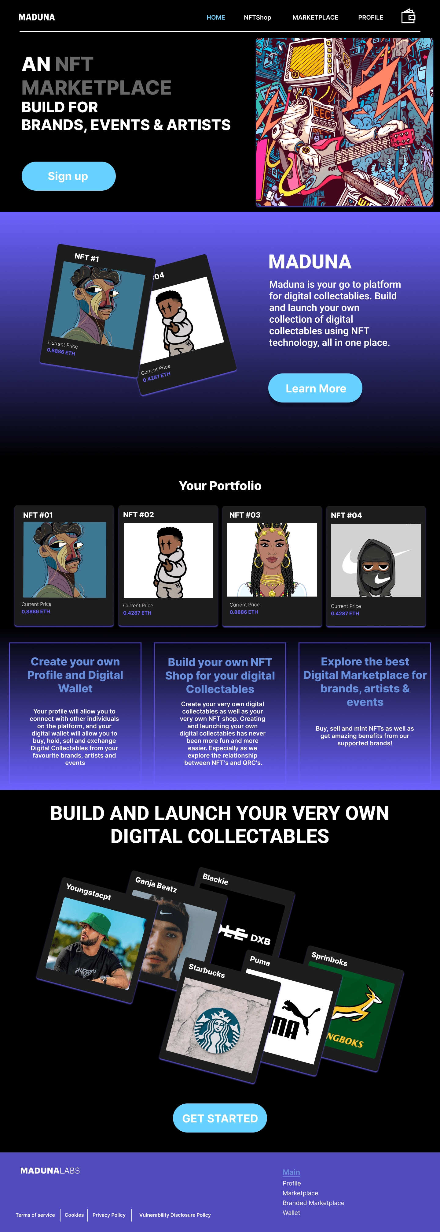 Maduna Labs interface screen 1